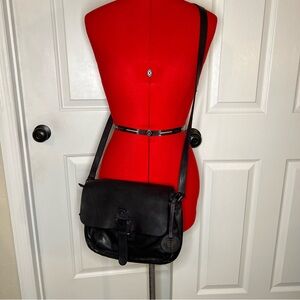 Harbour 2nd, "Anchor Love Rosi" Leather Crossbody / Shoulder Bag Purse